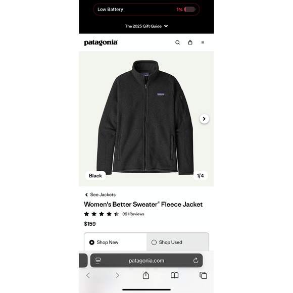 Patagonia Boston Scientific Sweater $159 Fleece Jacket NWT Sz M - Picture 9 of 13
